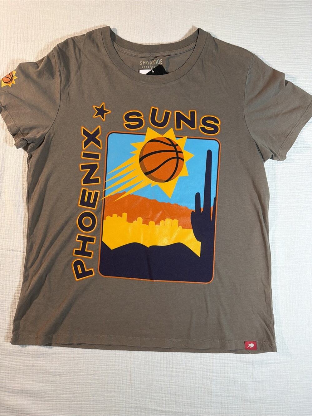 Sportiqe Women's Gray Phoenix Suns T-shirt Woman’s XL
